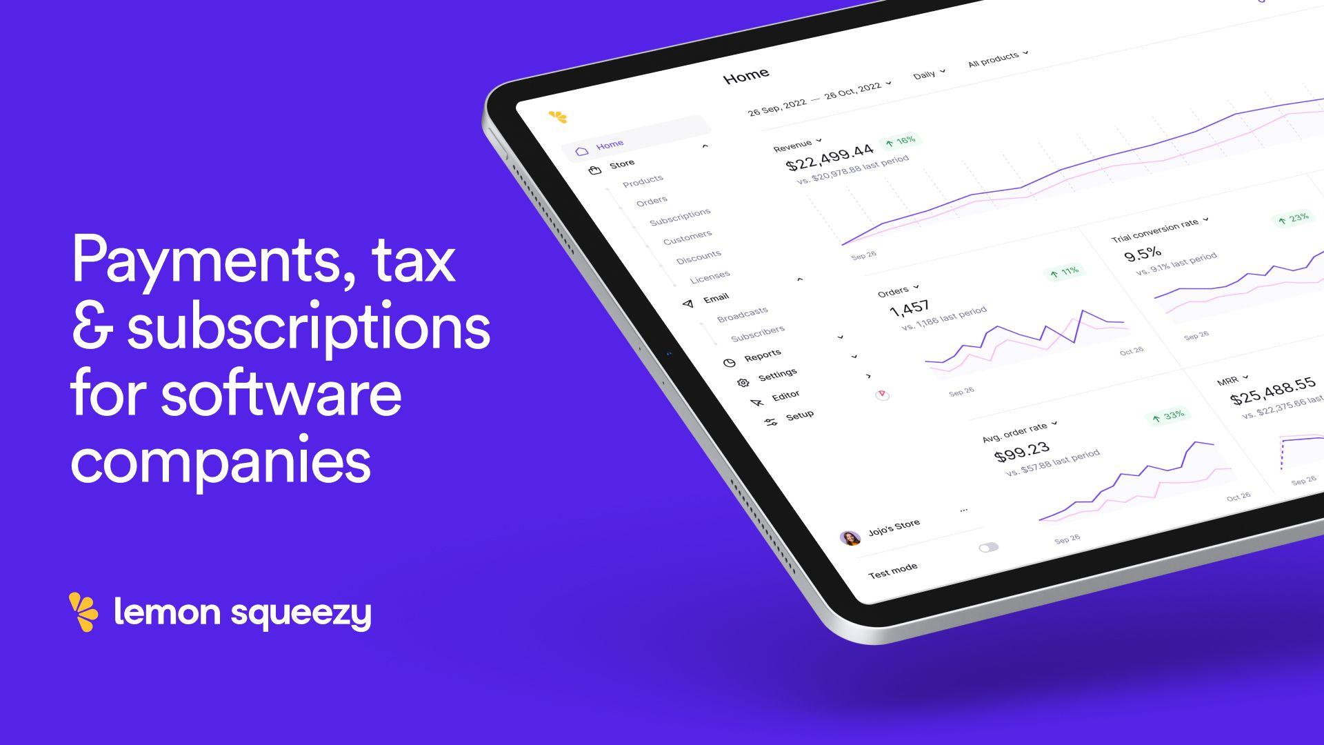 Payments, Tax & Subscriptions for SaaS